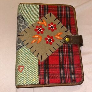 Woven patchwork planner by Elisa B. Custom